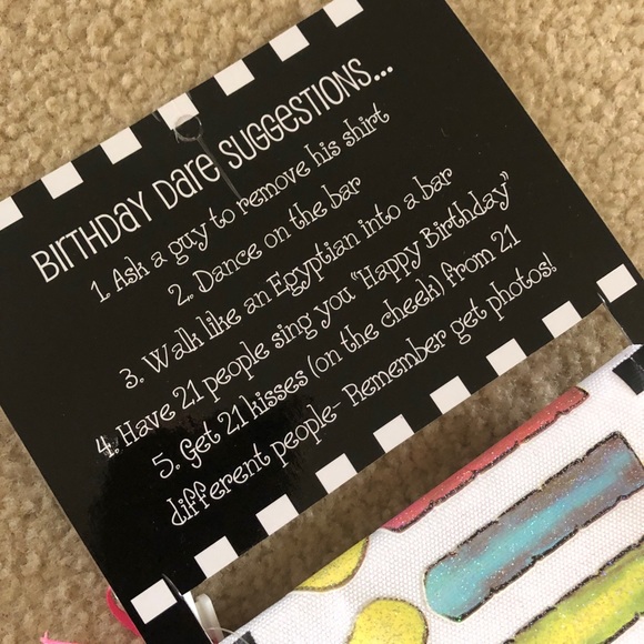 21st Birthday Sash - MudPie Buy Me A Shot - Picture 3 of 5